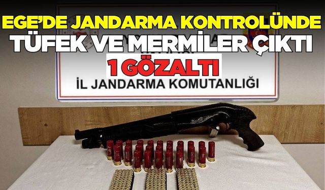 Ege'de şüpheli araçtan çok sayıda mermi çıktı!