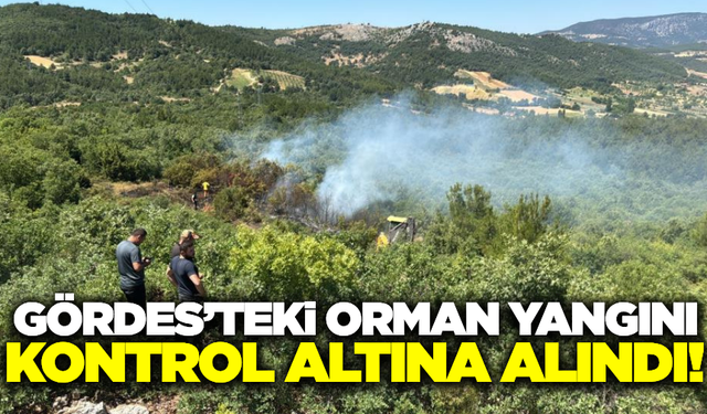 Gördes'teki orman yangını kontrol altına alındı!