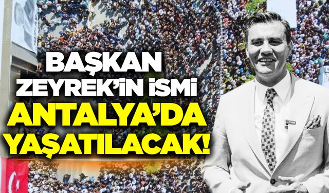 Ferdi Zeyrek'in adı bir parkta daha yaşatılacak!