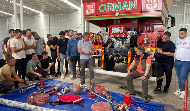 Aydın’da orman yangını ile mücadelede görev alacak personele eğitim verildi