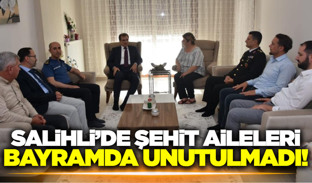 Kaymakam Güldoğan, Kurban Bayramı'nda şehit ailelerini yalnız bırakmadı