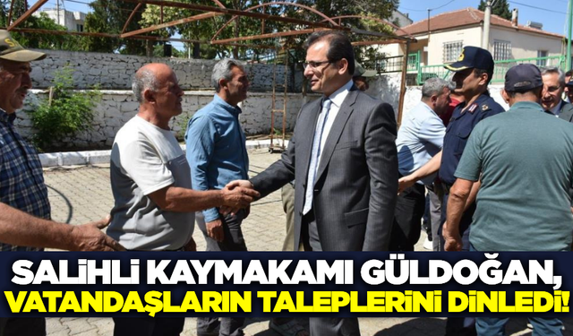 Kaymakam Güldoğan, mahalle ziyaretlerini sürdürüyor!