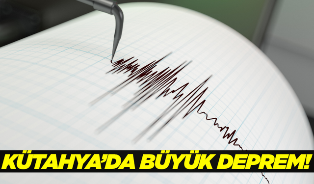 Kütahya'da 4,5 büyüklüğünde deprem!