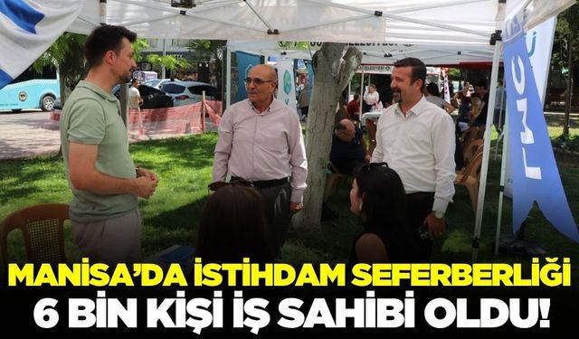 Manisa'da istihdam seferberliği: Kariyer fuarı yoğun ilgi gördü