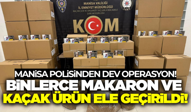 Manisa'da Kaçak Tütün ve Alkol Operasyonu: 5 Gözaltı