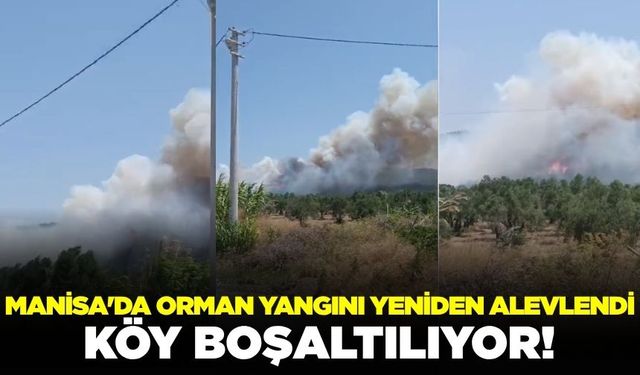 Manisa'da Orman Yangını Yeniden Alevlendi: Bostancı Mahallesi Boşaltıldı!