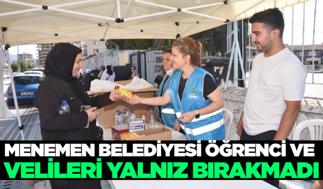 Menemen Belediyesi, YKS'de öğrencileri yalnız bırakmadı!