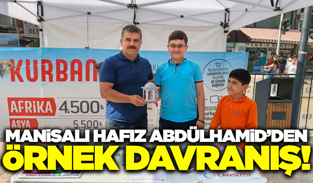 Minik Hafız Abdülhamid'den Anlamlı Bayram Bağışı!