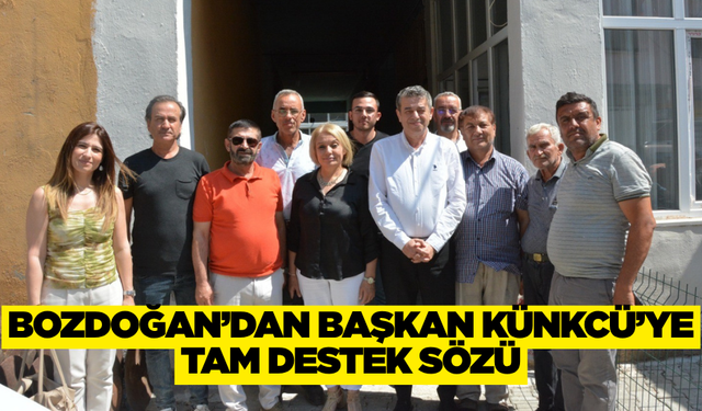 Muhammet Ali Künkcü’den Bozdoğan esnafına ziyaret