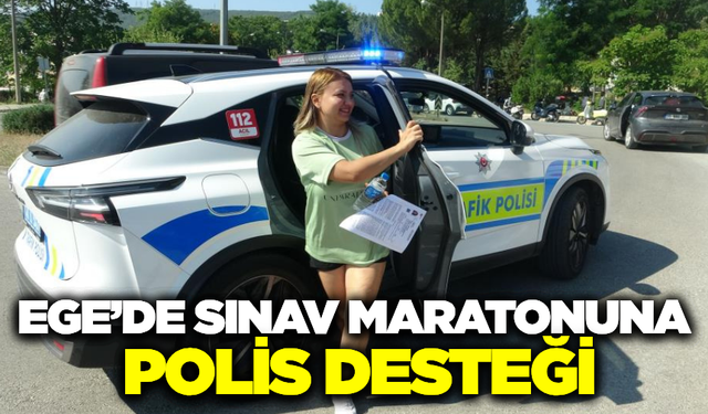 ÖSYM sınavına yetişemeyen öğrencilerin imdadına polis yetişti
