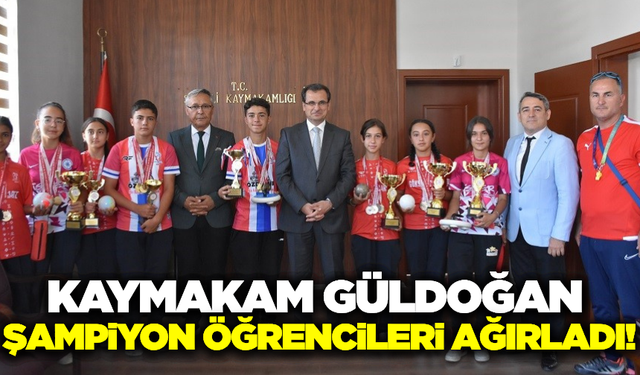 Salihli'nin Şampiyonları Kaymakam Güldoğan'ı ziyaret etti!