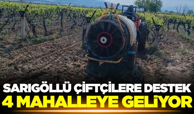 Sarıgöllü çiftçilere önemli destek