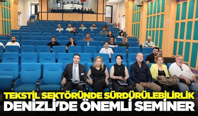Denizli'de "Enerji ve Çevre Dostu Teknolojiler " konulu seminer