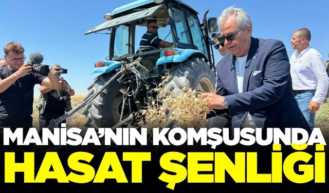 Balıkesir'de nohut hasadı coşkusu