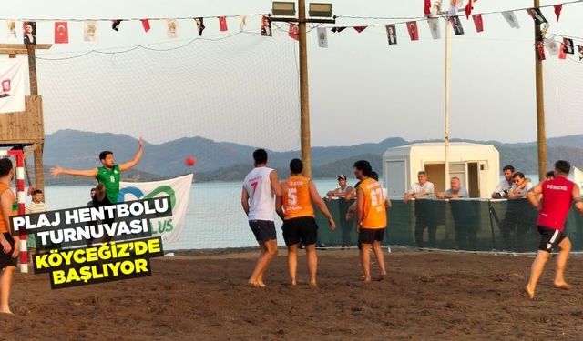 Plaj Hentbolu Turnuvası Köyceğiz’de Başlıyor