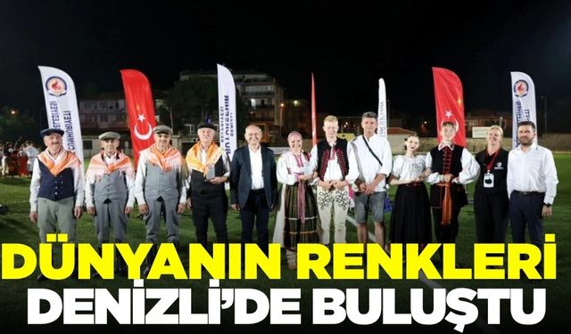 Denizli'de Uluslararası halk dansları rüzgarı