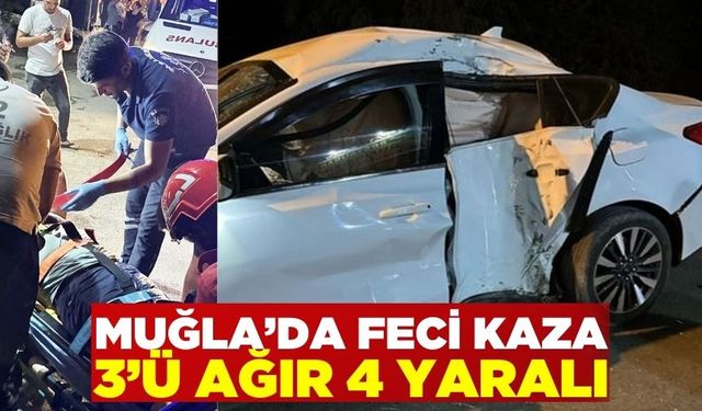 Ege'de feci kaza: 3’ü ağır 4 yaralı
