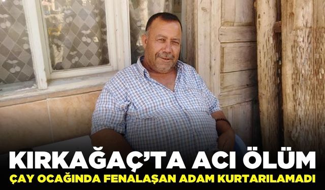 Kırkağaç'ta Çay Ocağında Kalp Krizi Geçiren Adam Hayatını Kaybetti