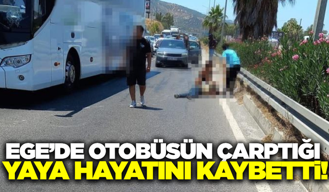 Muğla'da otobüsün çarptığı yaya öldü