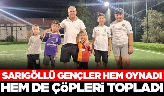 Sarıgöl'de gençlerden büyüklere örnek olacak davranış