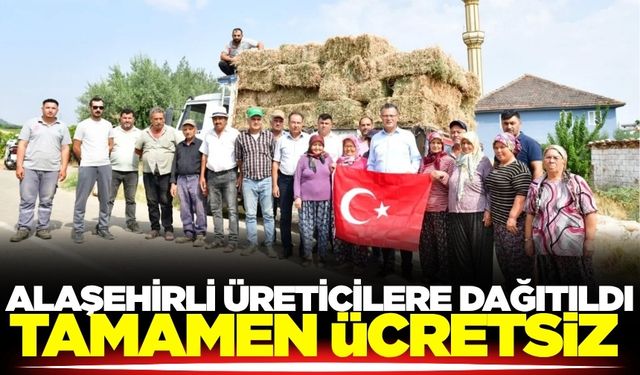 Alaşehir'de üreticiye destek!