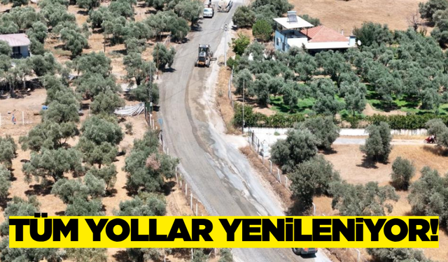 Aydın Büyükşehir, Kırsal Mahallelerin yollarını yeniliyor
