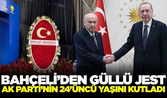 Bahçeli’den AK Parti’nin 24. yılına anlamlı çiçek aranjmanı