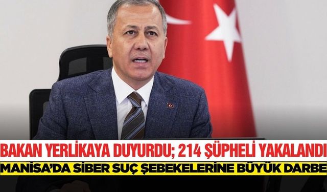Manisa'da Siber suçlara dev operasyon!