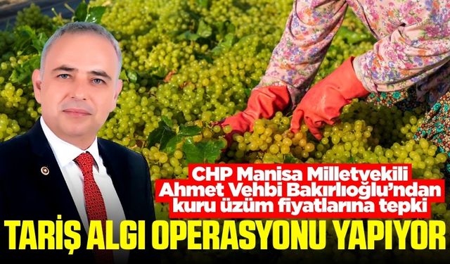 Bakırlıoğlu: “Üzümde kelime oyunu ile algı operasyonu yapılıyor”