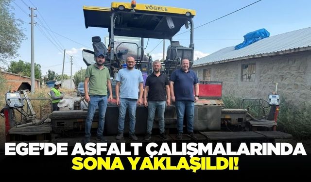 Ege'de Sıcak asfalt yapım çalışmalarında sona gelindi
