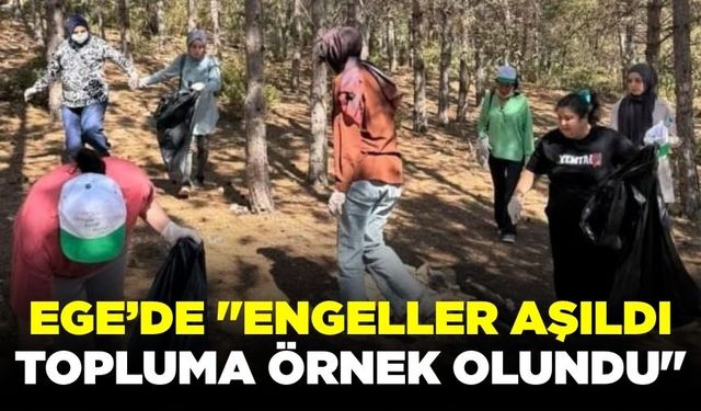 Ege'de çöp toplama etkinliği düzenlendi!