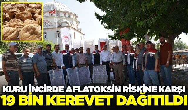 Kuru incirde aflatoksinle mücadelede 19 bin kerevet üreticiyle buluştu
