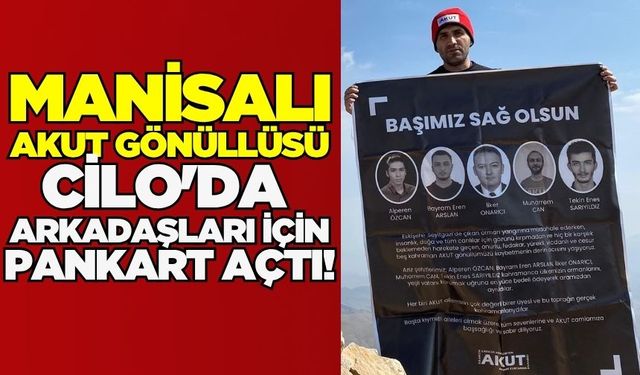 Manisa'dan anlamlı tırmanış: Cilo Dağı'nda Şehitler anıldı!