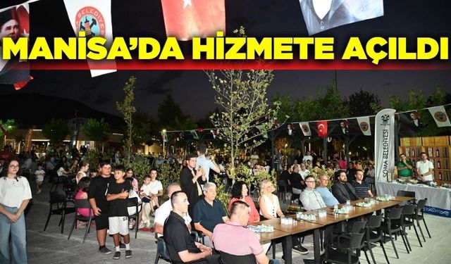 Manisalıların yeni sosyalleşme alanı!