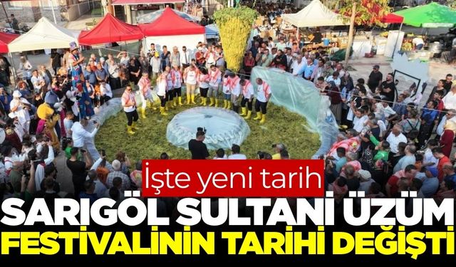 Sarıgöl'de festival tarihi değişti