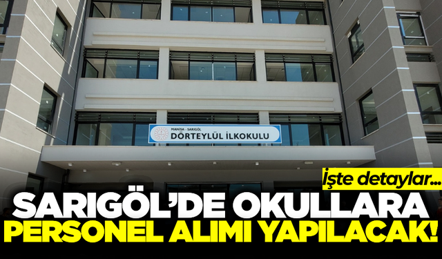 Sarıgöl'de İŞKUR, TYP kapsamında personel alımı yapacak!