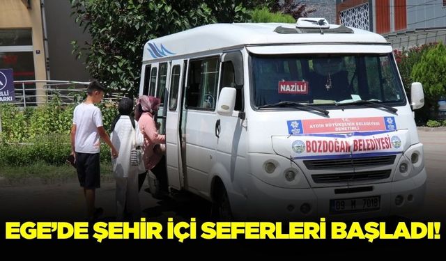 Ege'de şehir içi seferleri başladı