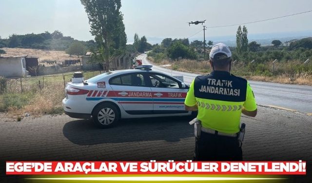 Ege'de havadan trafik denetimi