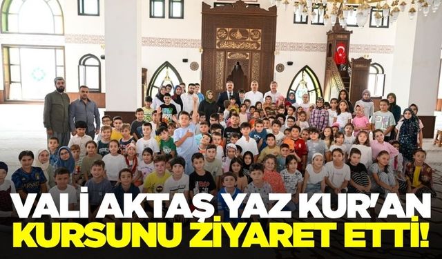 Vali Aktaş öğrencileri unutmadı!