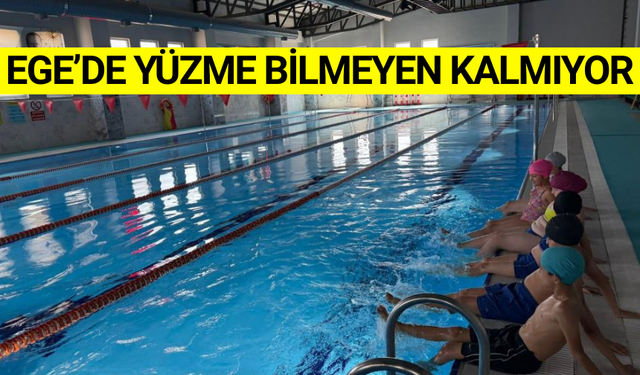 Bozdoğanlı çocuklar yüzme öğrenerek hem eğleniyor hem gelişiyor