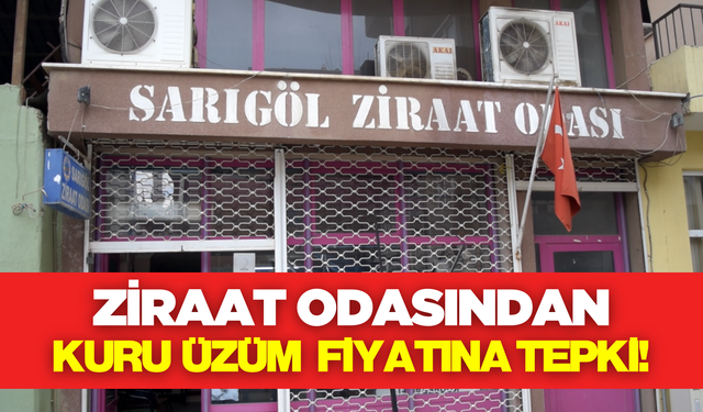 Sarıgöl Ziraat Odasından TARİŞ'e fiyat tepkisi