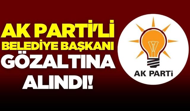 AK Partili Başkan ve sekiz kişi gözaltına alındı!
