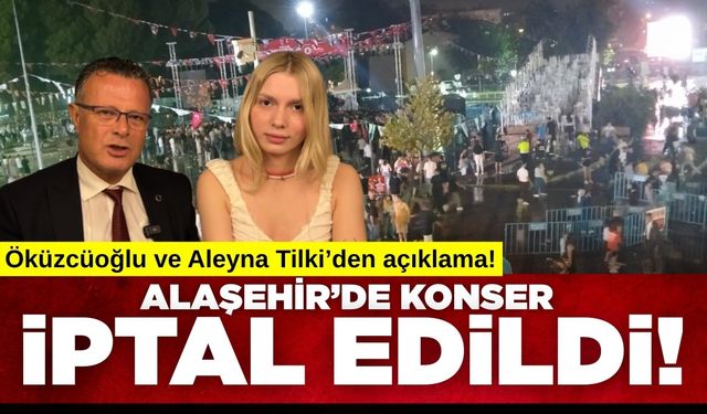 Alaşehir’de Aleyna Tilki Konseri Yağmur Nedeniyle İptal Edildi