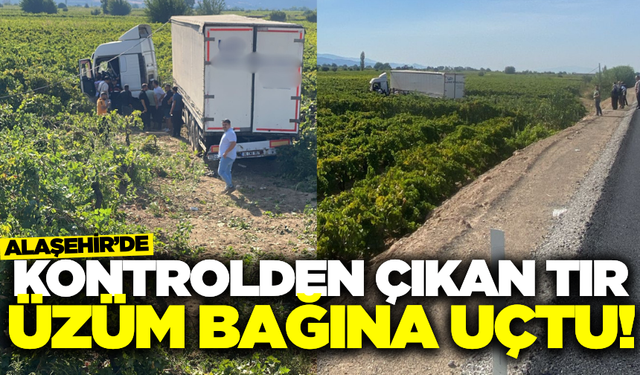 Alaşehir'de korkutan kaza! 1 yaralı