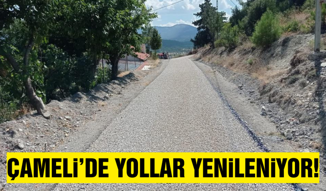 Çameli Belediyesi, Yaylapınar yollarını yeniledi