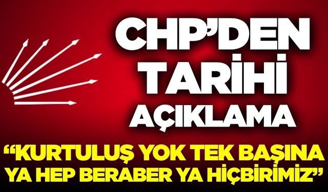 Cumhuriyet Halk Partisi'nden basın açıklaması