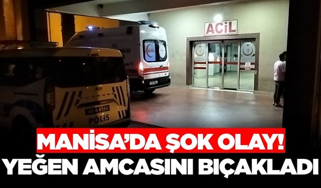 Manisa'da yeğeni tarafından bıçaklanan kişi ağır yaralandı!