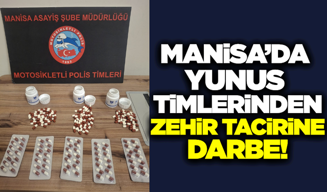 Manisa'da Yunus Ekipleri 222 Adet Sentetik Ecza Hapı Ele Geçirildi