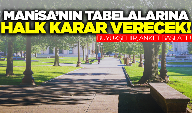 Manisa'nın yeni tabelalarını halk belirleyecek: Belediye anket başlattı!