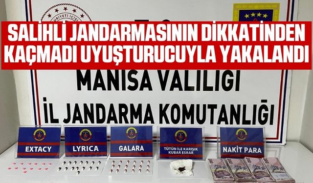 Salihli'de jandarmadan uyuşturucu operasyonu